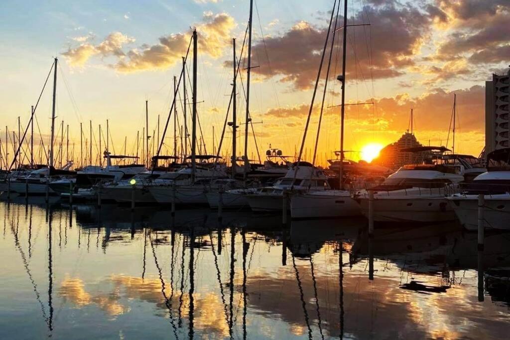 ラ・グランド・モットVue Imprenable Sur Le Port, Proche Plages !アパートメント エクステリア 写真