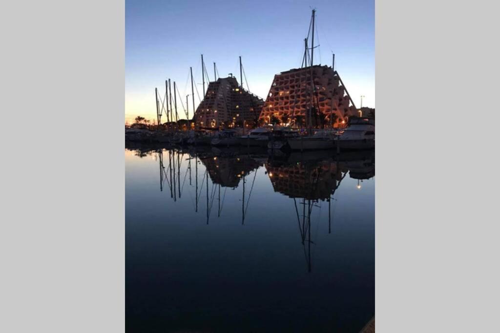ラ・グランド・モットVue Imprenable Sur Le Port, Proche Plages !アパートメント エクステリア 写真